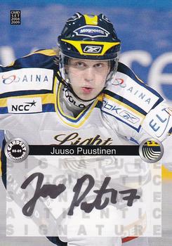 2008-09 Cardset Finland - Signature Sensations 2 #JP Juuso Puustinen Front