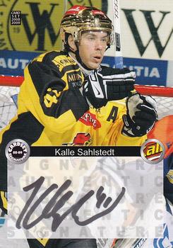 2008-09 Cardset Finland - Signature Sensations 2 #KS Kalle Sahlstedt Front