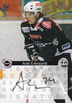 2008-09 Cardset Finland - Signature Sensations 2 #AE Antti Erkinjuntti Front