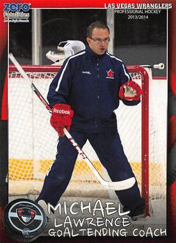 2013-14 Las Vegas Wranglers (ECHL) #NNO Michael Lawrence Front