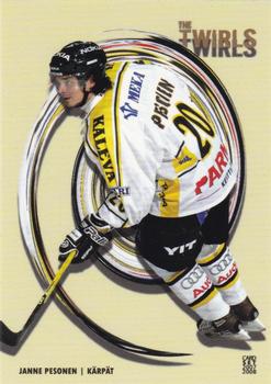 2007-08 Cardset Finland - Twirls - Yellow #7 Janne Pesonen Front