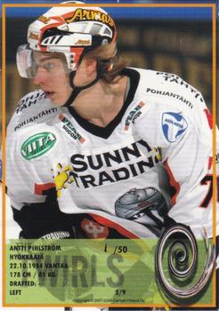 2007-08 Cardset Finland - Twirls - Green #3 Antti Pihlström Back