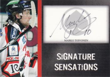 2007-08 Cardset Finland - Signature Sensations #MT Marko Toivonen Front