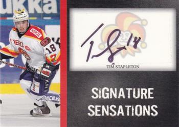 2007-08 Cardset Finland - Signature Sensations #TS Tim Stapleton Front