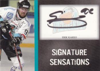 2007-08 Cardset Finland - Signature Sensations #EK Erik Kakko Front