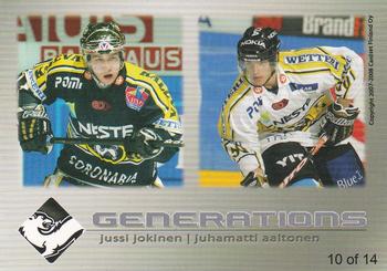2007-08 Cardset Finland - Generations #10 Jussi Jokinen / Juhamatti Aaltonen Back