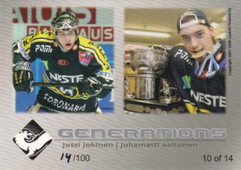 2007-08 Cardset Finland - Generations - Variations 1 #10 Jussi Jokinen / Juhamatti Aaltonen Back