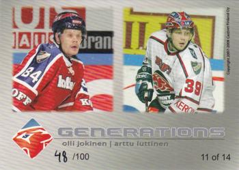2007-08 Cardset Finland - Generations - Variations 1 #11 Olli Jokinen / Arttu Luttinen Back