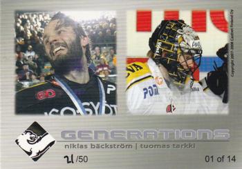 2007-08 Cardset Finland - Generations - Variations 2 #01 Niklas Bäckström / Tuomas Tarkki Back