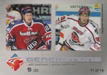 2007-08 Cardset Finland - Generations - Variations 3 #11 Olli Jokinen / Arttu Luttinen Back