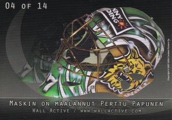 2007-08 Cardset Finland - Mad Masks #04 Pasi Häkkinen Back