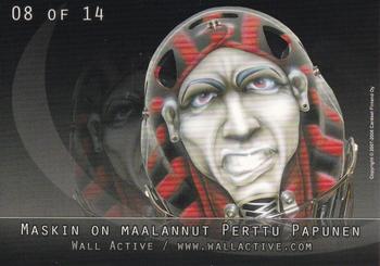 2007-08 Cardset Finland - Mad Masks #08 Sinuhe Wallinheimo Back