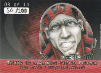 2007-08 Cardset Finland - Mad Masks - Red #08 Sinuhe Wallinheimo Back