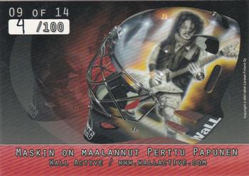 2007-08 Cardset Finland - Mad Masks - Red #09 Jaakko Suomalainen Back