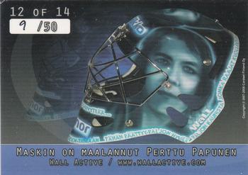 2007-08 Cardset Finland - Mad Masks - Blue #12 Tommi Satosaari Back