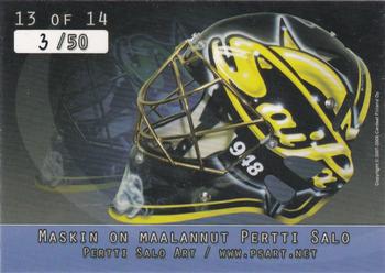 2007-08 Cardset Finland - Mad Masks - Blue #13 Joni Puurula Back