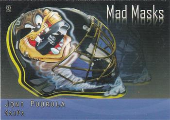 2007-08 Cardset Finland - Mad Masks - Blue #13 Joni Puurula Front