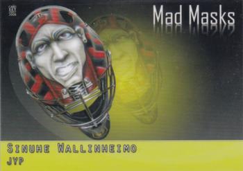 2007-08 Cardset Finland - Mad Masks - Yellow #08 Sinuhe Wallinheimo Front
