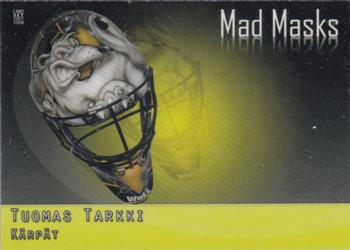 2007-08 Cardset Finland - Mad Masks - Yellow #10 Tuomas Tarkki Front