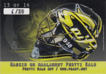 2007-08 Cardset Finland - Mad Masks - Yellow #13 Joni Puurula Back