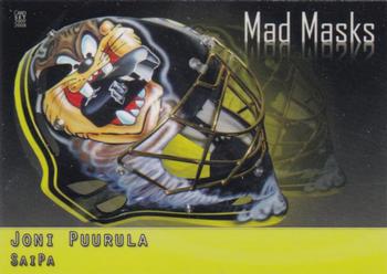 2007-08 Cardset Finland - Mad Masks - Yellow #13 Joni Puurula Front