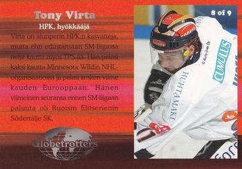 2003-04 Cardset Finland - The Globetrotters #8 Tony Virta Back