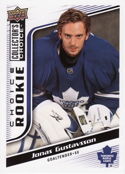2009-10 Collector's Choice #296 Jonas Gustavsson Front