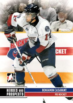 2009-10 In The Game Heroes and Prospects #104 Benjamin Casavant Front