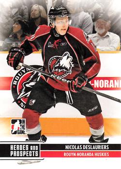 2009-10 In The Game Heroes and Prospects #117 Nicolas Deslauriers Front