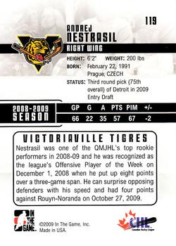 2009-10 In The Game Heroes and Prospects #119 Andrej Nestrasil Back