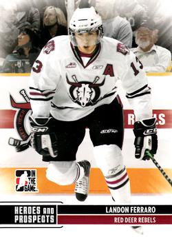 2009-10 In The Game Heroes and Prospects #129 Landon Ferraro Front