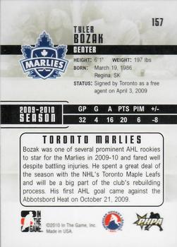 2009-10 In The Game Heroes and Prospects #157 Tyler Bozak Back