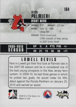 2009-10 In The Game Heroes and Prospects #164 Nick Palmieri Back