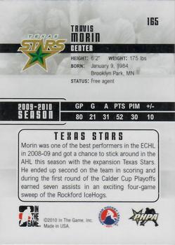 2009-10 In The Game Heroes and Prospects #165 Travis Morin Back