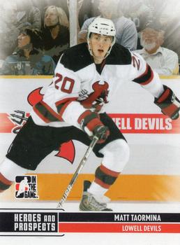 2009-10 In The Game Heroes and Prospects #168 Matt Taormina Front