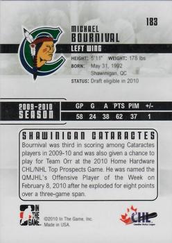 2009-10 In The Game Heroes and Prospects #183 Michael Bournival Back