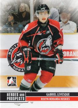 2009-10 In The Game Heroes and Prospects #185 Gabriel Levesque Front