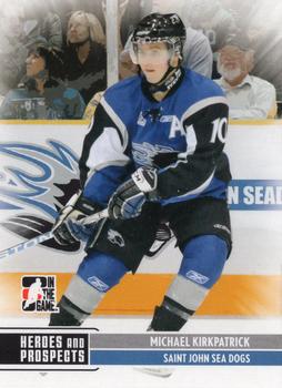 2009-10 In The Game Heroes and Prospects #186 Michael Kirkpatrick Front