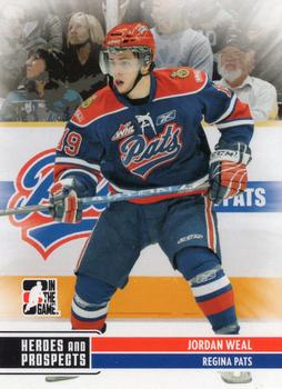 2009-10 In The Game Heroes and Prospects #196 Jordan Weal Front