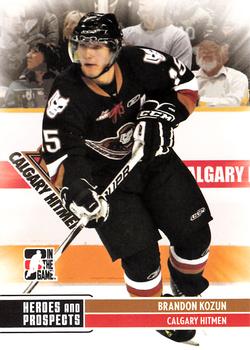 2009-10 In The Game Heroes and Prospects #136 Brandon Kozun Front