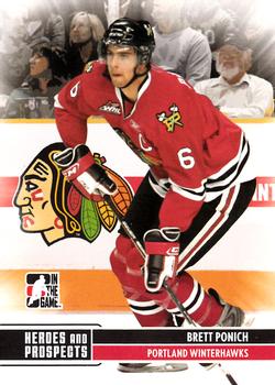 2009-10 In The Game Heroes and Prospects #137 Brett Ponich Front