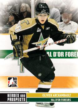 2009-10 In The Game Heroes and Prospects #146 Olivier Archambault Front