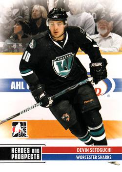 2009-10 In The Game Heroes and Prospects #19 Devin Setoguchi Front