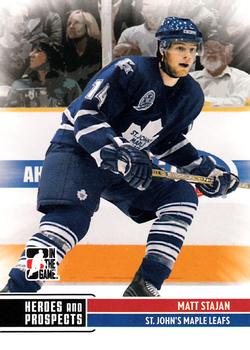 2009-10 In The Game Heroes and Prospects #22 Matt Stajan Front