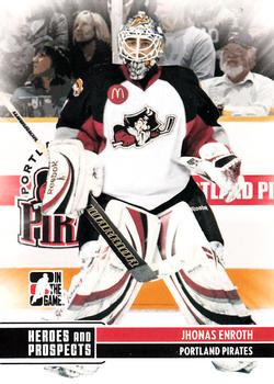 2009-10 In The Game Heroes and Prospects #24 Jhonas Enroth Front