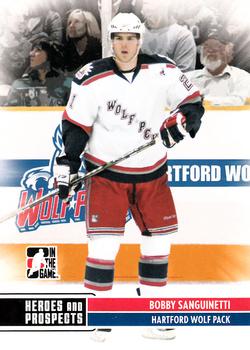 2009-10 In The Game Heroes and Prospects #30 Bobby Sanguinetti Front