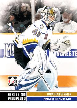 2009-10 In The Game Heroes and Prospects #41 Jonathan Bernier Front