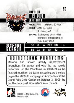 2009-10 In The Game Heroes and Prospects #50 Patrick Maroon Back