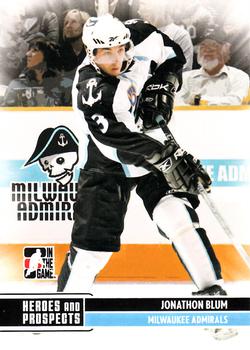 2009-10 In The Game Heroes and Prospects #61 Jonathon Blum Front