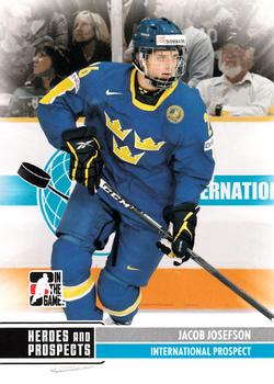 2009-10 In The Game Heroes and Prospects #6 Jacob Josefson Front
